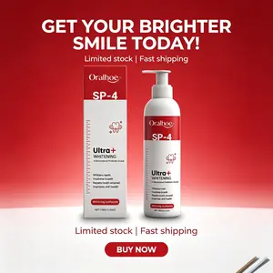 SP-4 Ultra+ Whitening Oral Toothpaste, Natural Peppermint Extract, Long-Lasting Fresh Breath, Mild Formula for Whole Family, Coffee & Tea Stain Remover, Breath Neutralizing, Dental Care, Natural Dental, Tooth Protection Toothpaste, Breath Neutralizing Too