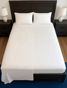 Butterfly Sheet System - Prevents Cover Hogs - Patent-Pending Connected Flat & Fitted Sheet Design - Queen