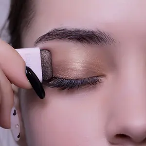 Shimmery Dual Tone Eyeshadow Palette Easy Blend Eye Makeup for Beginners & Enthusiasts Vibrant Shades Seamless Finish Cosmetic