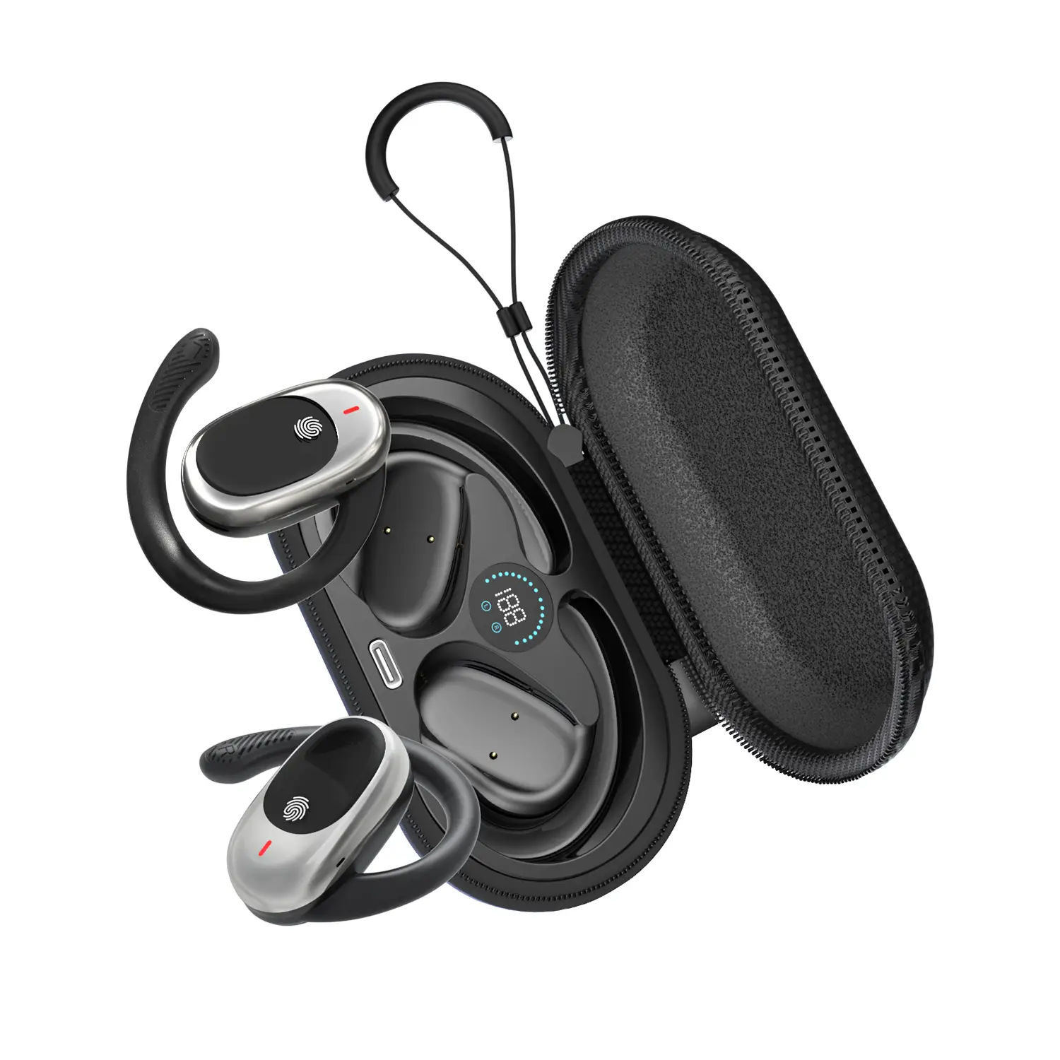 HIFI sound quality, non-in-ear wireless headphones IPX5 Waterproof,35Hours Play time,OWS…
