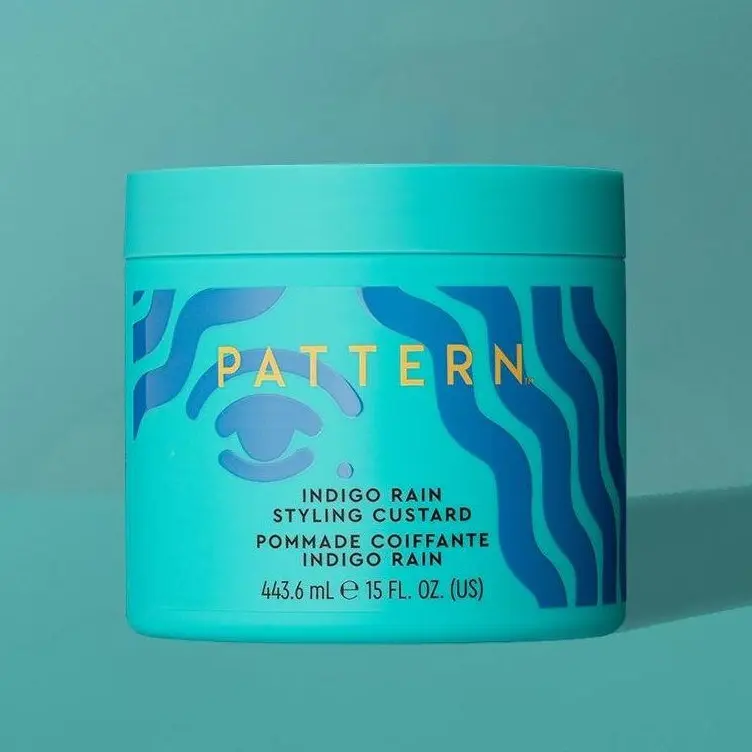 PATTERN Beauty Indigo Rain Styling Custard | Lightweight, Crunch-Free Hold & Curl Definition, 15 fl oz