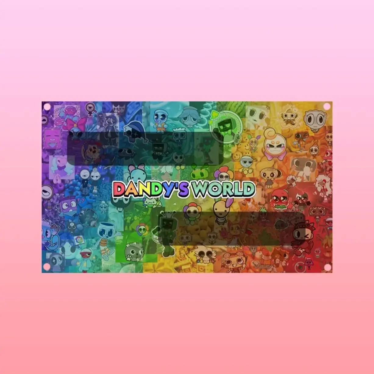 Dandy’s World Flag Tapestry – Cartoon Game Wall Art | Picture Flag Decor | Aesthetic Gaming Banner | Fan Room Gift Lightweight Indoor Wall Art