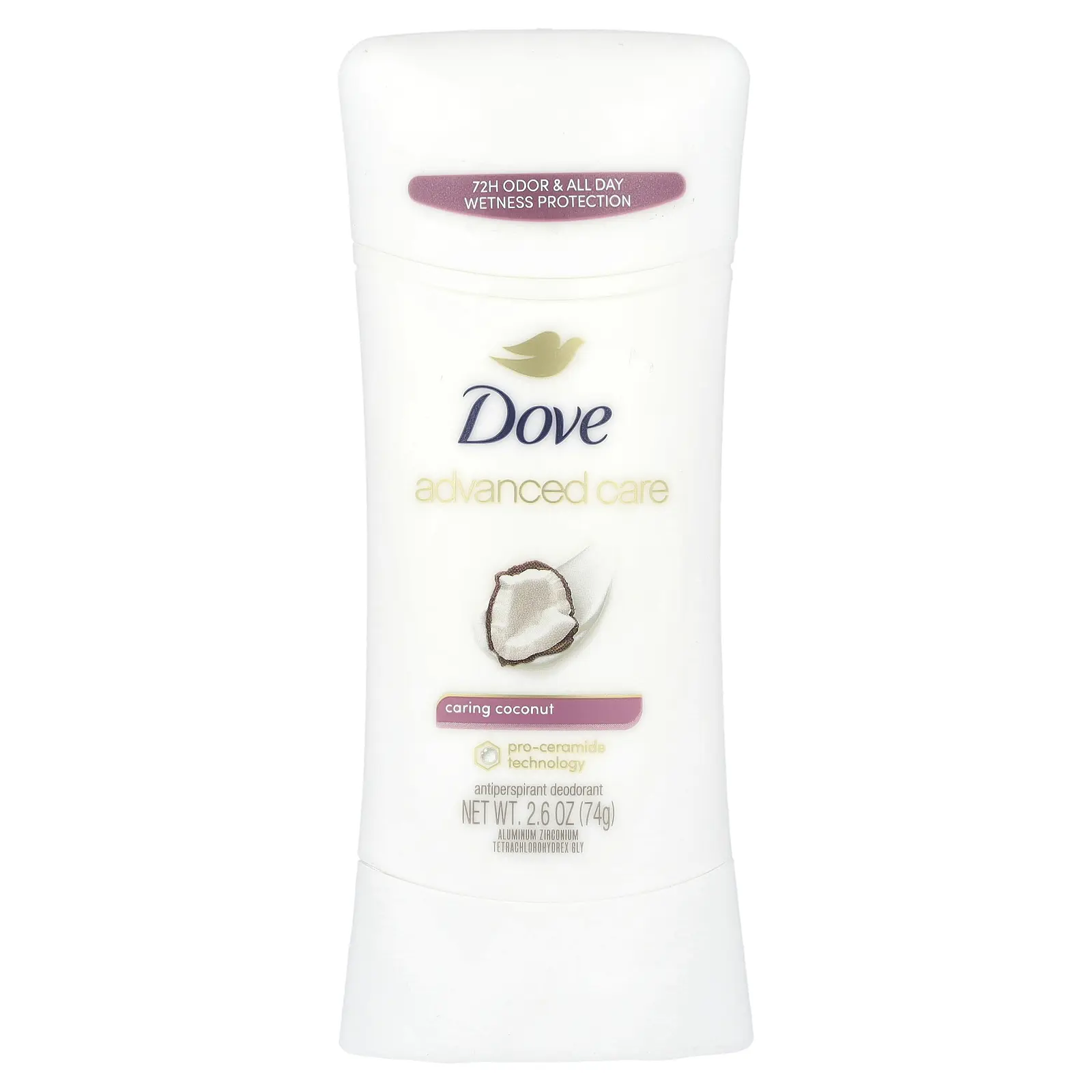 Dove Advanced Care, Antiperspirant Deodorant, Caring Coconut, 2.6 oz (74 g) Dove Advanced Care, Antiperspirant Deodorant, Caring Coconut, 2.6 oz (74 g)