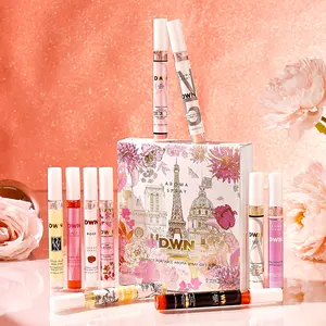 Women's 10-Piece Limited Edition Summer Brazilian Perfume Spray Set,Elegant Perfume Mist, Floral & Fruity Scents, FragranceSprays, 10 Bottles, Natural Fresh Scent, ldeal for TravelHome, Office Use perfect birthday gift