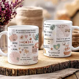 [Sale off up to 50%] Spanish Daily Reminders Mug, 11oz & 15oz Mug, Motivational, Daily Affirmations Mug, Mental Health Mug 