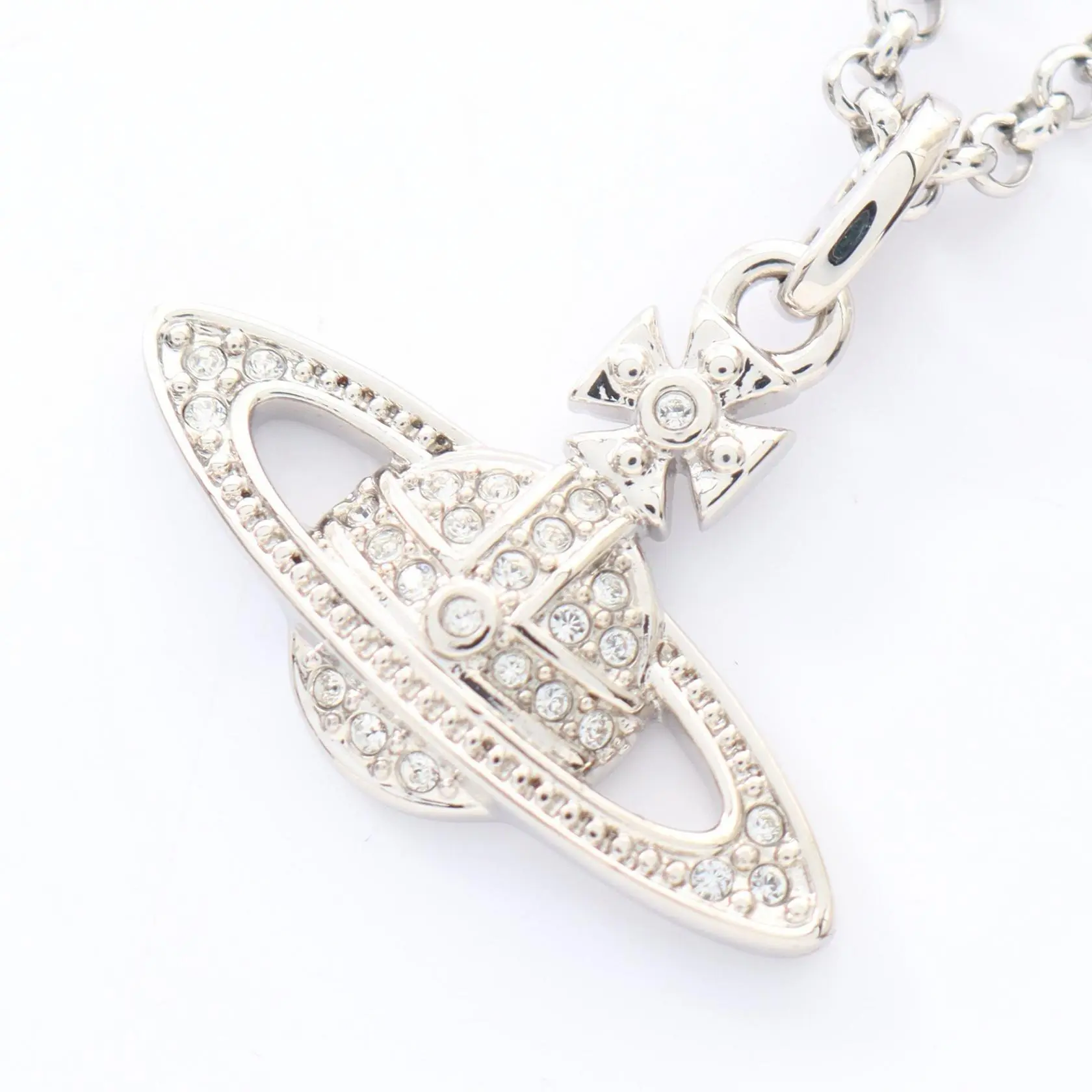 Pre-owned vivienne westwood Stainless Small Leather Goods Mini Bas Relief Necklace