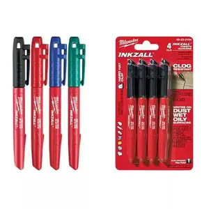 Milwaukee Colored Fine Pt Inkzall Markers with Black Fine Point Inkzall Marker (8-Piece)