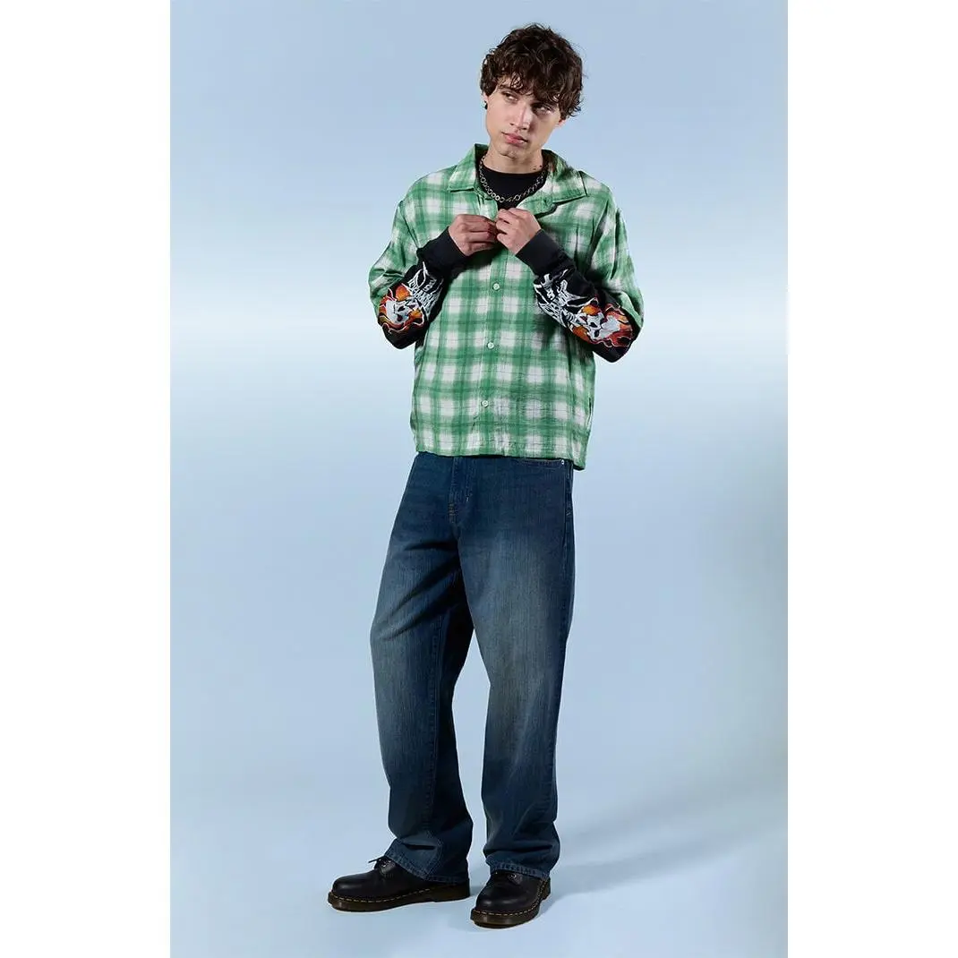 Pacsun Men's Dylan Baggy Jeans Dark Indigo Wash