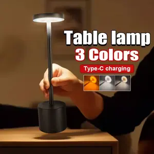 Luxury Crystal Rechargeable Wireless LED Desk Lamp Eye Caring Night Light Three Color Adjustable Stepless Dimming USB Powered Touch Control Acrylic Base Ideal for Bedroom Living Room Dining Table Party Halloween Decor Perfect Gift Choice