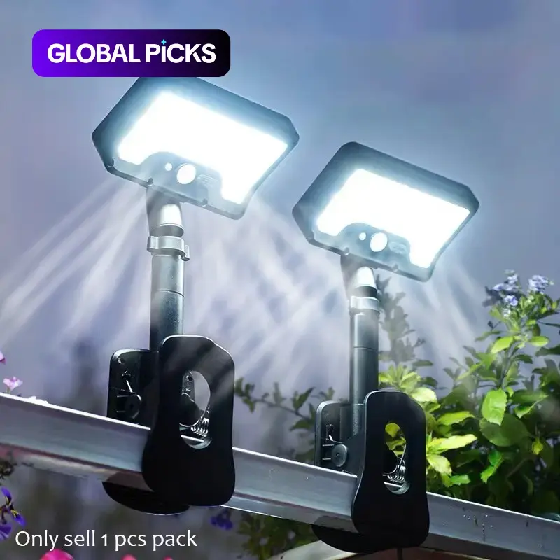 Outdoor Solar Lights, Clip-On Ultra-Bright LED Pathway & Wall Lamp, Motion Sensor Security Lighting for Garden and Patio, Adjustable Outdoor Lighting, Outside LED Lights #GLOBAL PICKS