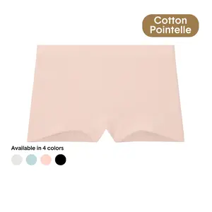 Tommy John Women’s Cotton Pointelle High Rise Boyshort | Ultra-Soft Breathable Underwear | Full Coverage Stretch Fit, Lightweight, Feminine Texture