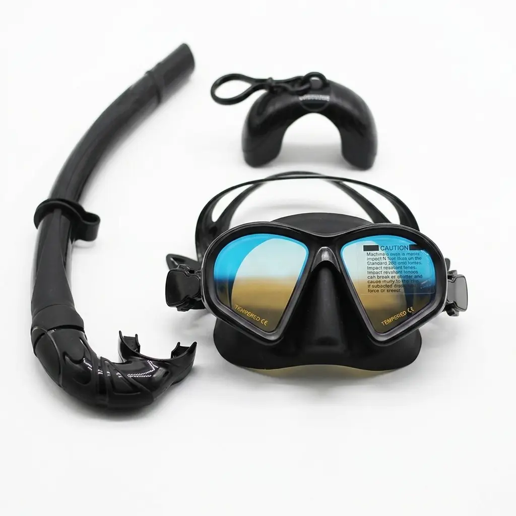 Professional Low Volume Freediving Mask for Men and Women with Custom Prescription Lenses for Clear Underwater Vision Perfect for Snorkeling Scuba Diving and Swimming Comfortable Silicone Skirt Adjustable Strap