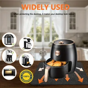 17.32inch Fireproof Heat Insulation Mat | Air Fryer Kitchen Appliance Protective Mat | Heat-Resistant Pad | Bar Countertop Insulation | Coffee Machine Mat | Felt Heat Board | Coffee Table Mat