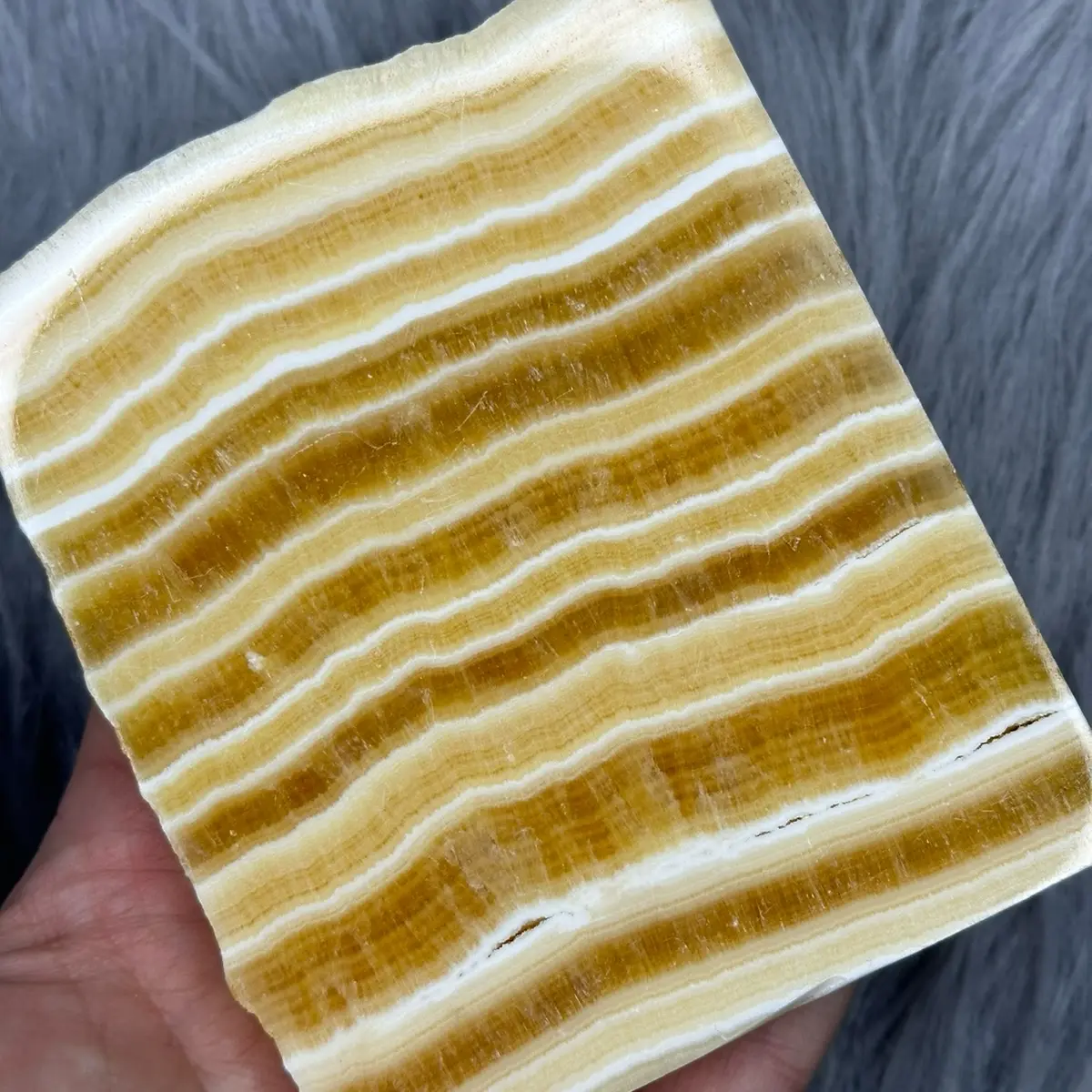Beautiful Natural Yellow Calcite Slab “C”