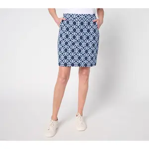 Belle by Kim Gravel Regular Preppy French Terry Skort