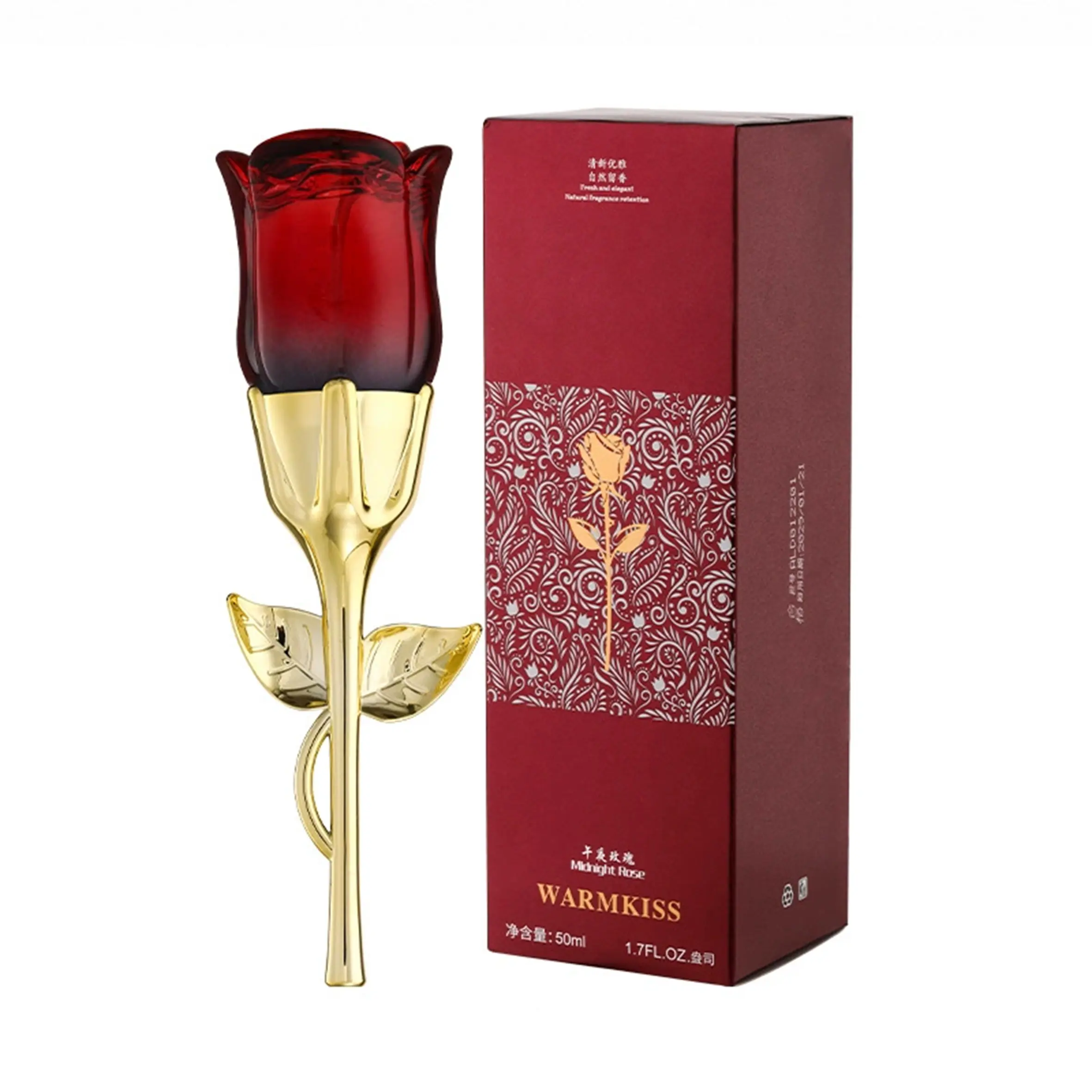 Midnight Rose Perfume - 1.69 oz Elegant Floral Fragrance for Ladies, Unique Blooming Rose Scent, Long-Lasting Party-Ready Aura, High-Quality Fragrance Valentine's Day Party Gift