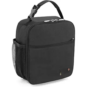 Lunch Box for Men Women Adults, Small Lunchbox for Work Picnic -  Lunch bag Portable Lunch tote, Black