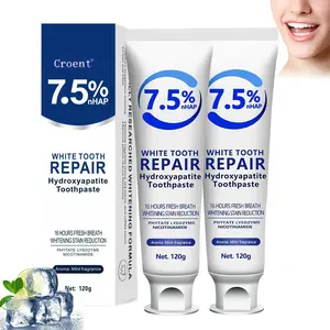 7.5% Nano Hydroxyapatite Toothpaste - Fluoride-Free Enamel Repair & Whitening, Gentle Mint for Fresh Breath & Sensitive Teeth