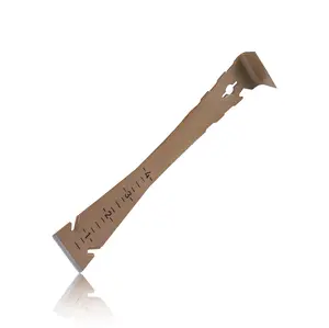 Tools 9.5" Trim Bar, Pry Bar, High Carbon Spring Steel, Built in Ruler and Pry Bar, Beveled Edges, Nail Puller
