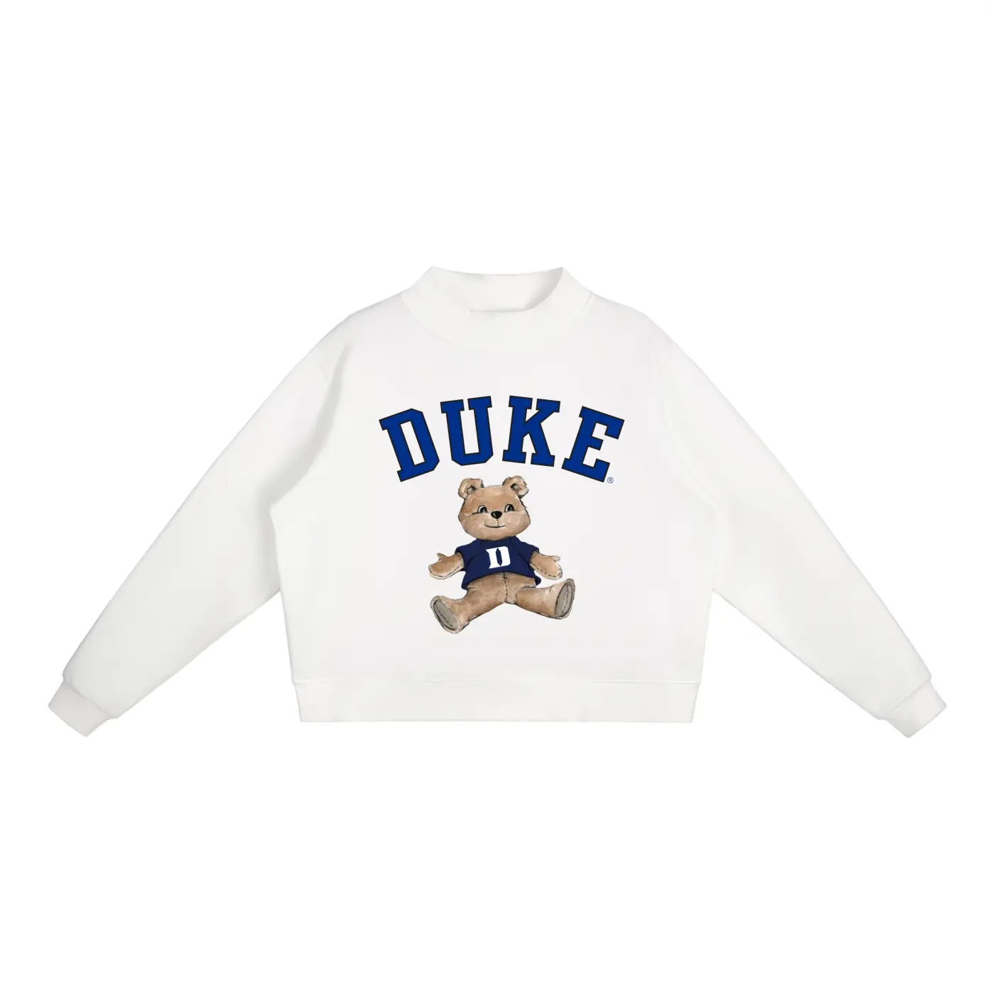 Duke Mock-Neck Crew Sweatshirt Duke Mock-Neck Crew Sweatshirt