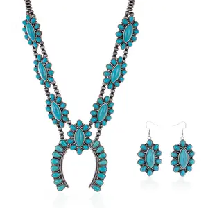 Rustic Couture's Western Jewelry Set for Women Cowgirl Vintage Western Necklace Earring