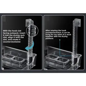 Turtle basking platform, climbable platform, height adjustable, suitable for high-water-level turtle tanks, equipped with a feeding trough, deep-water resting area, integrated movable floating platform,summervibes