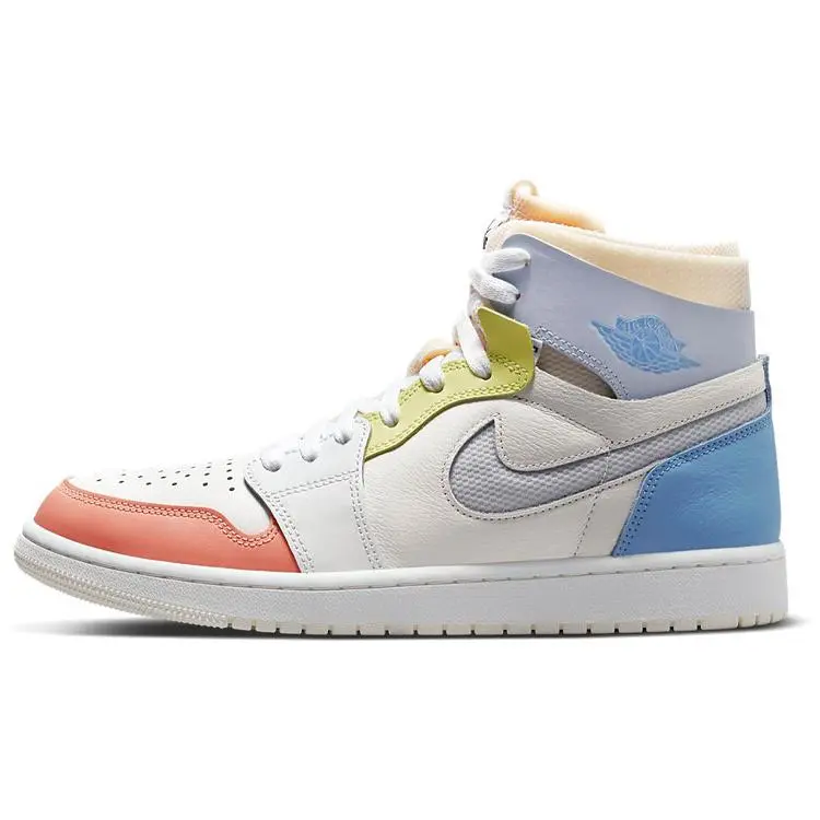 Nike Air Jordan 1 Zoom Air Comfort High 'To My First Coach' Men's Classic Retro Sneaker with Zoom Air Cushioning and Durable Rubber Outsole Ideal for Casual Wear and All Seasons
