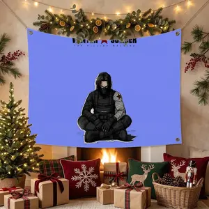 W-Winter Soldier MOVIE Flags Multi Size Atmosphere Flag, Cheerleading Hand Pulled Banner, Portable Outdoor Event Flag & Wall Decor for Sports, Parties, Home and Room Decoration