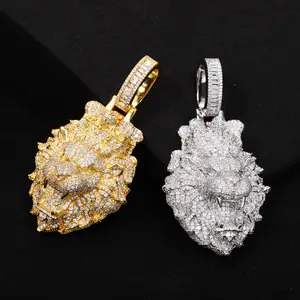 M2-2078 Hip-hop jewelry new product Lion King pendant personalized fashion accessories fashion jewelry men's single pendant, no chain customizable with engraved letters, logos or patterns Cuban Link Necklace Cuban Link Design Complimentary shipping