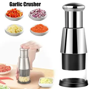 Garlic Crusher Onion Chopper Multipeler Vegetables Chopper Manual Garlic Press Machine Garlic Squeezer Kitchen Gadget Fruit Utensils