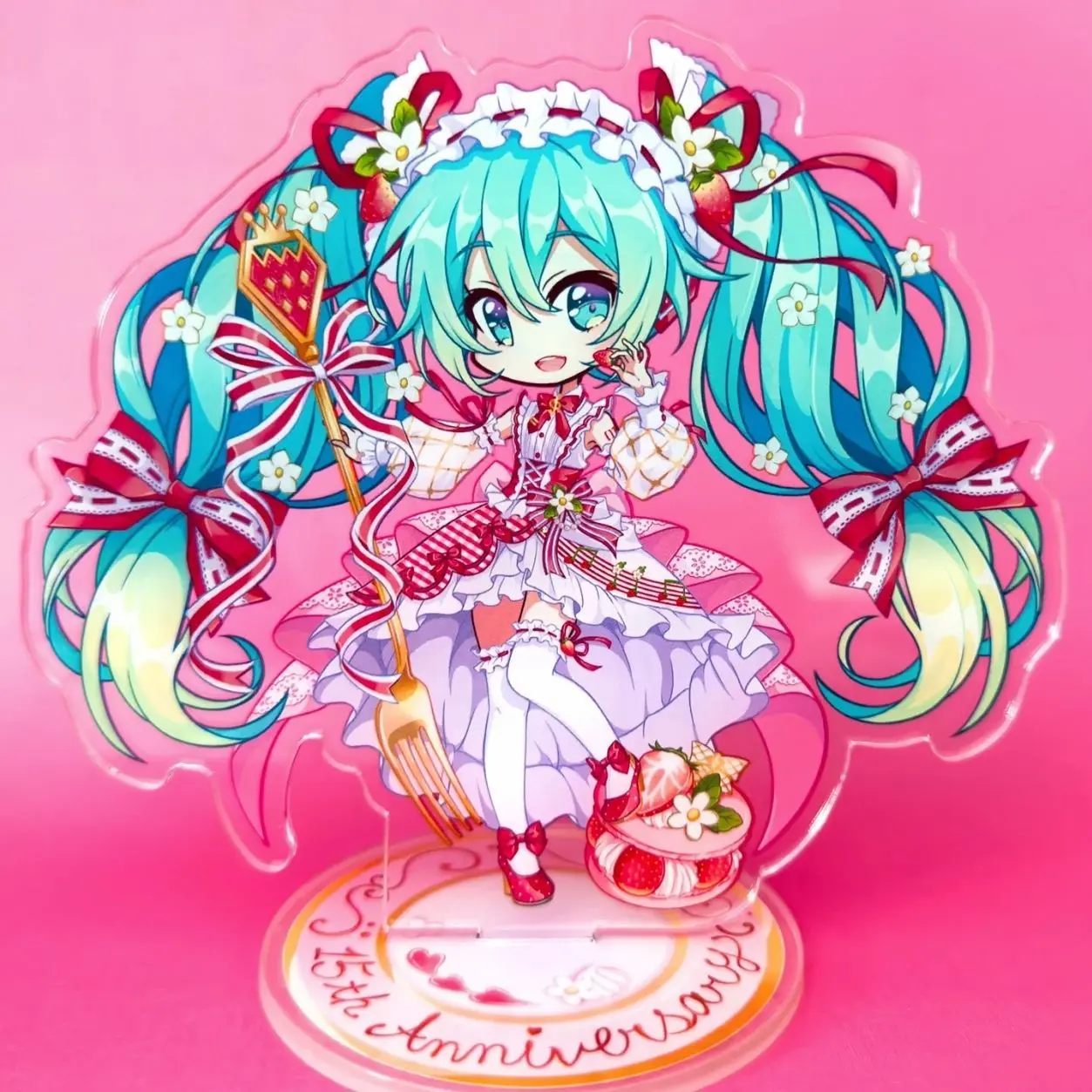 Strawberry Hatsune Miku Acrylic Standee