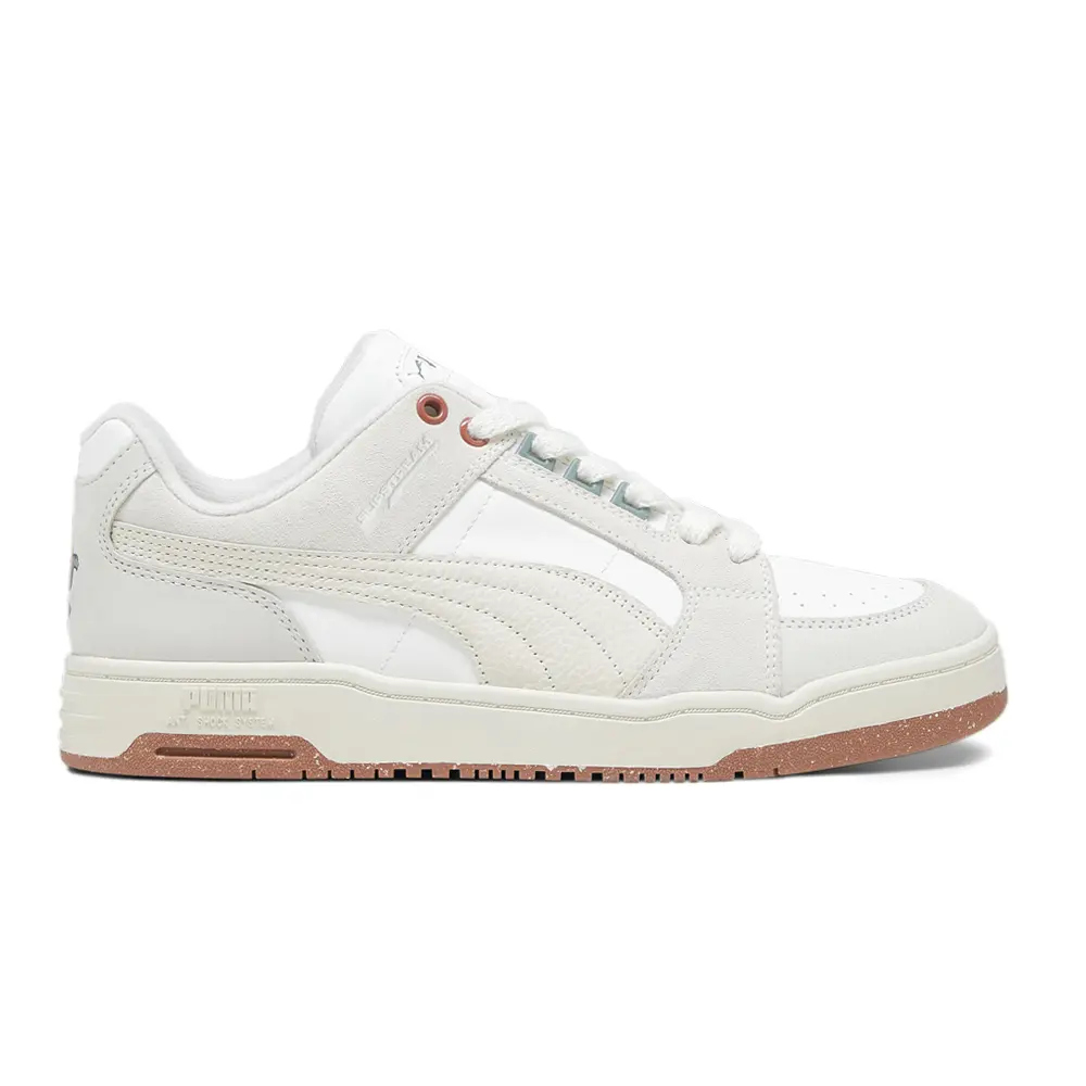 PUMA Mens Slipstream Lo Huskie Lace Up Sneakers Shoes Casual - White