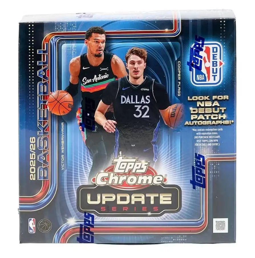 (1) 2025 Topps Chrome Update Basketball Mega Pack