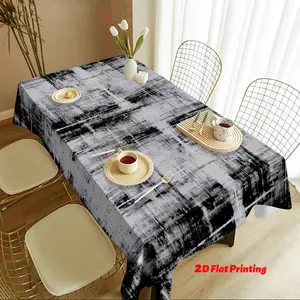 Durable Washable Household Tablecloth, Holiday Party Decorative Printed Table Cover, TV Cabinet and Coffee Table Protector