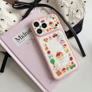 Cute Cartoon Dog Pattern Phone Case for iPhone 15-17 Pro Max, Anti-Drop Protective Cover, Stylish and Creative Design