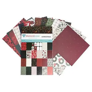 Crafts & Sewing Diamond Press Double-Sided Holiday Paper Pad - 60 Sheets