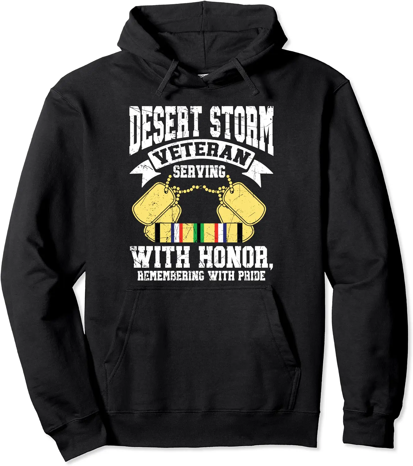 Desert Storm Veteran Serving With Honor Persian War Pullover Hoodie - Hufsakha Shop 40B0CV5YCHW2