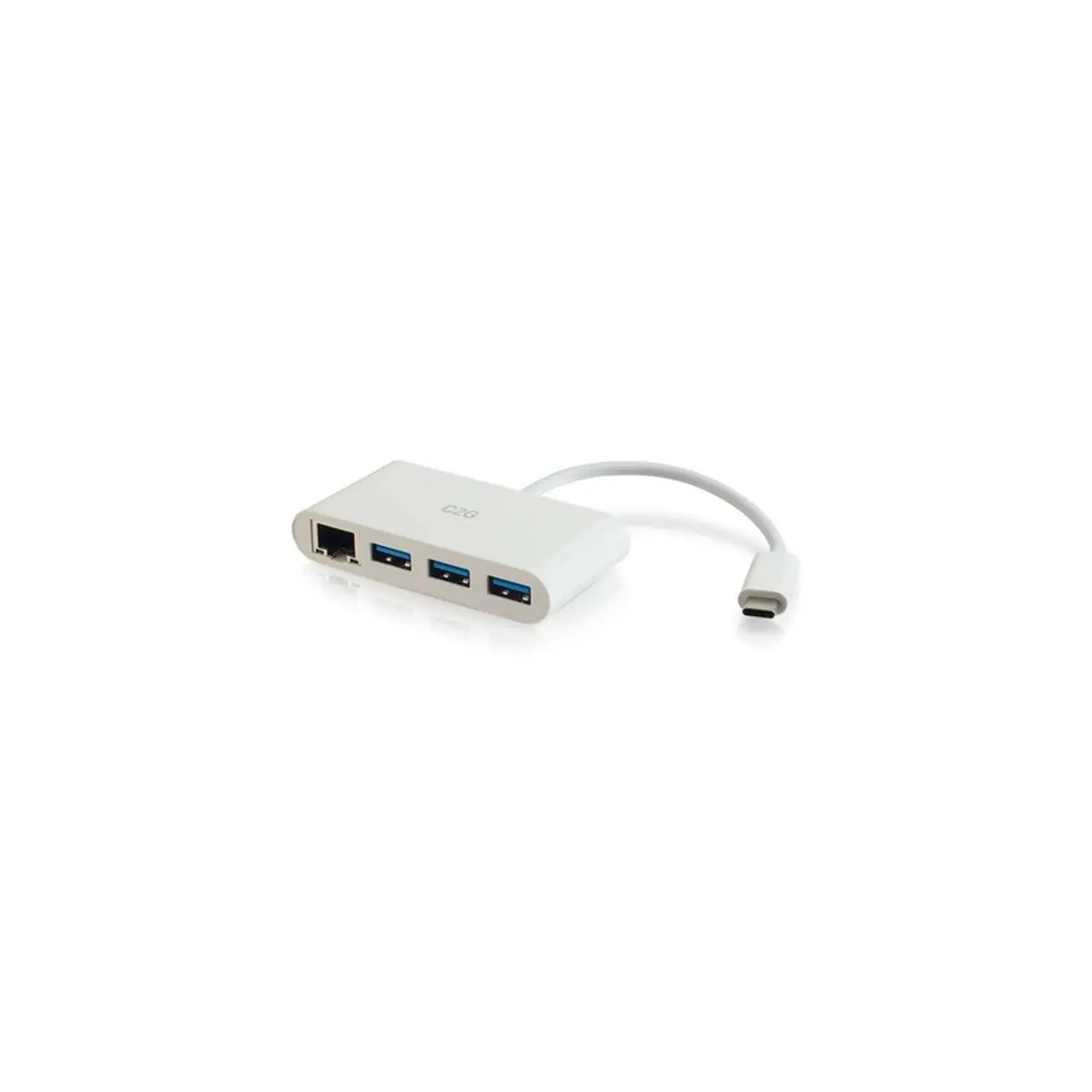 212 MAIN Multi-Port USB C Wired Ethernet Adapter - 3-Port USB C Hub, White Computer Accessory, Tech Accessory for Computers & Tablets, Accessories, Tech Accessories