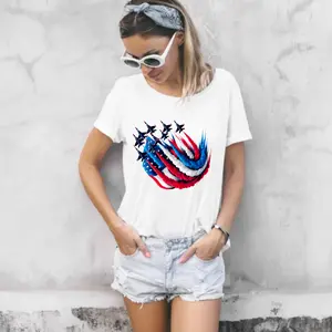 Jets, American Flag with Red, White and Blue Direct To film Print, DTF Print, Ready To Press Print For T-Shirts