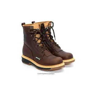 SB564 8" LACER GRASO DOUBLE DENSITY OCRE LEATHER WORK BOOT