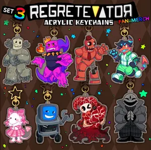 Retro Computer Monitor Robot Keychain | Cute Pink Chibi Demon Acrylic Charm | Alt Fashion Gamer Keyring | Trendy Pop Culture Backpack Accessory