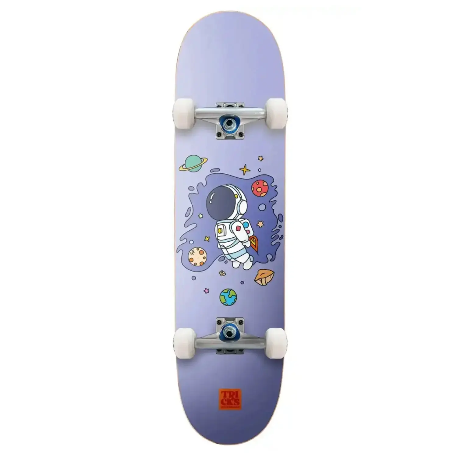 Tricks Skateboard Complete Space Jump Midi Purple 7.25" x 28"