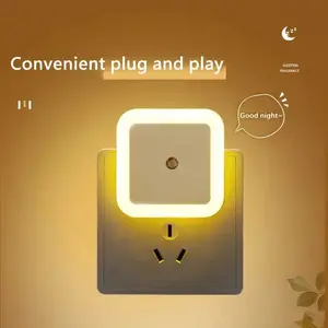 6-Pack Smart LED Sensor Night Lights Plug-in Motion Activated Light Control Energy-Saving Mini Night Lamp for Bedroom Kids Room Nursery Home Office Hallway Closet Bathroom Creative Gift Novelty Gift for Children Adults Elderly