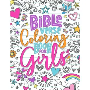Children's Bible Verse Coloring Book - Soft Cover, 35 Scripture Verses, for 9-13 Year Old Young Christians, Inspirational Gift Ideas