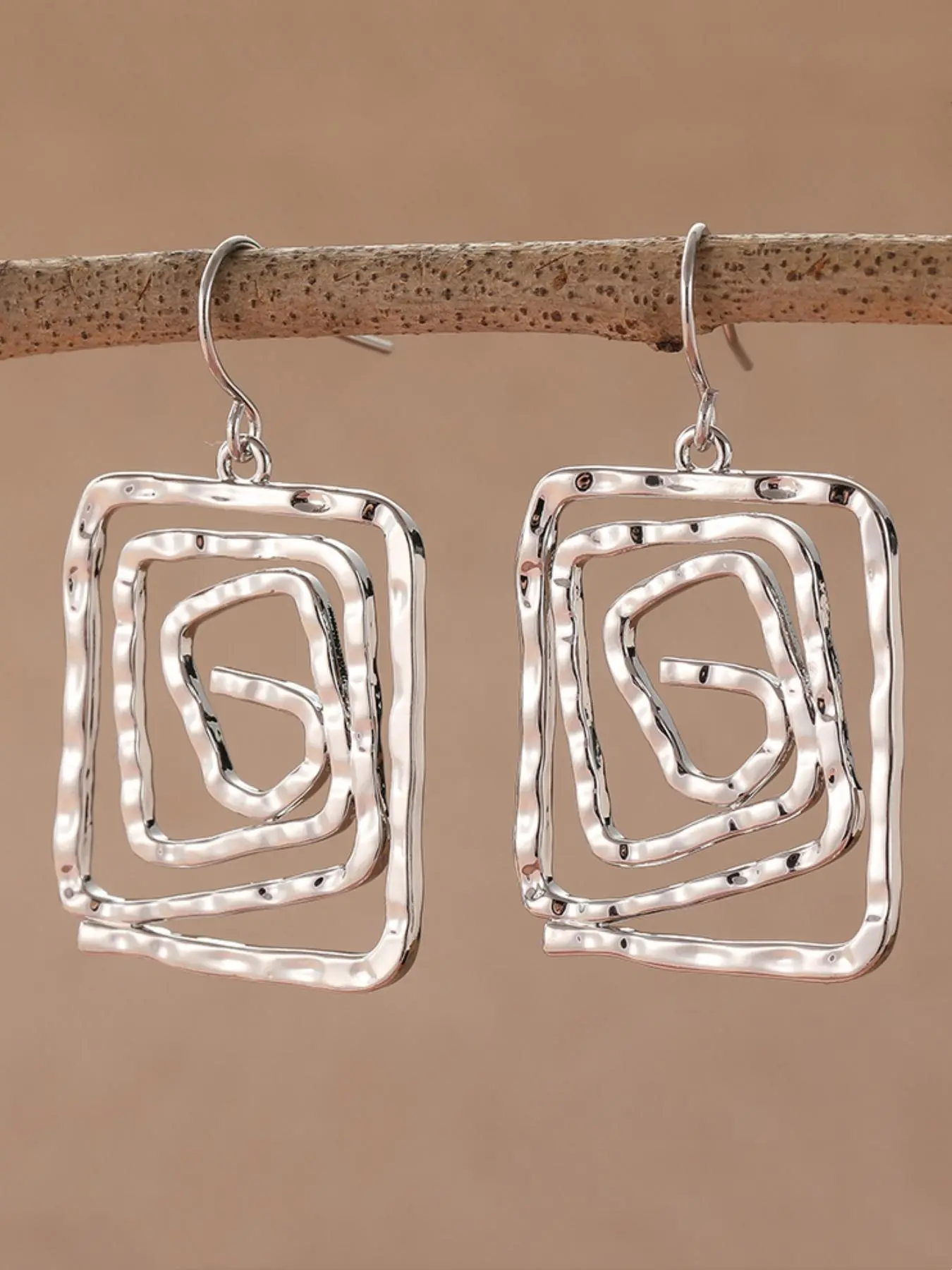 Vintage Geometric Design Dangle Earrings, Earrings for Women, Fashion Jewelry for Party, Daily Decor, Trendy All-match & Exquisite Jewelry for Birthday Gift