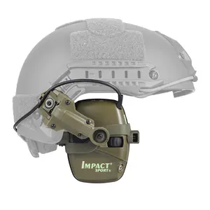 HL-Y-BHA Electronic Tactical Noise Cancelling Pickup Headphones Adjustable Comfortable Safety Earmuffs ABS Material Shooting Hunting Sports Hearing Protection Headset for Helmet 26dB