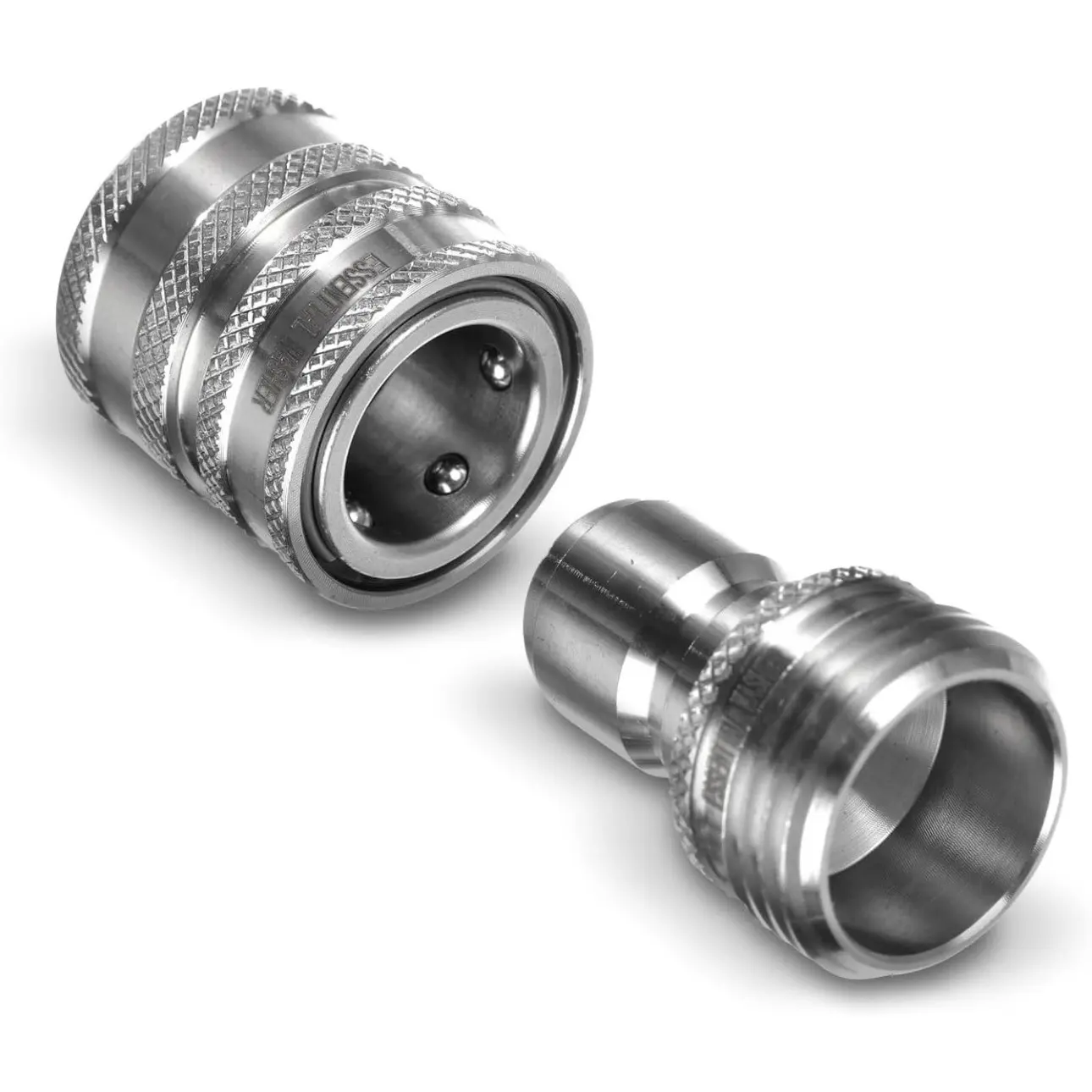 Garden hose quick connect fittings
