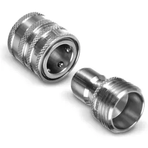 Garden hose quick connect fittings