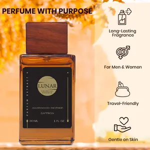LunarCO SANTL REVERIE top notes Fig Nectar, Mandarin Orange, Sandalwood for Unisex Eau de Parfum Spray, 1.8 Ounce