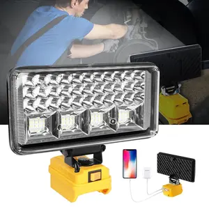 Cordless Led Work Light For Dewalt 20V Battery,Portable Flood Light Flashlight